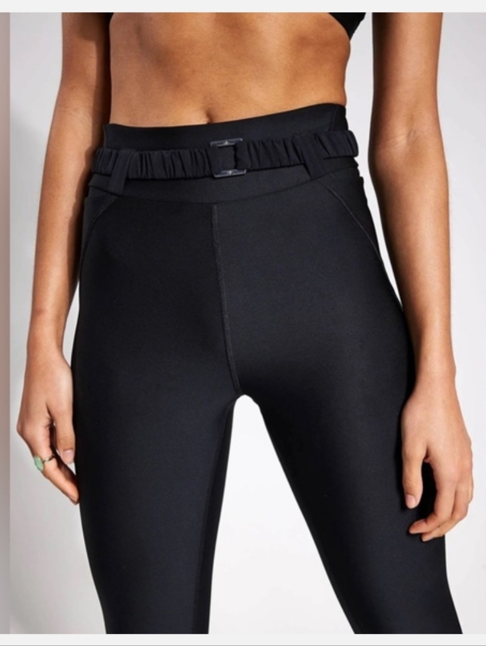 Alo Airlift High-Waist 7/8 Charmer Leggings Belted Hi-Rise Tights